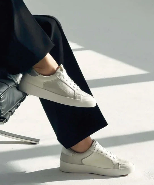 She She Boutique NEW ARRIVALS Dolce Vita Ledger Sneakers - White Perforated 6 She She Boutique NEW ARRIVALS Dolce Vita Ledger Sneakers - White Perforated