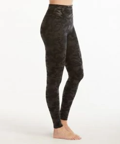 CLOTHING Spanx Faux Leather Legging - Black Camo