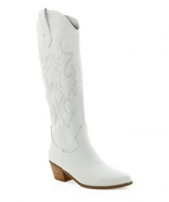 She She Boutique Urson Boots - White NEW ARRIVALS