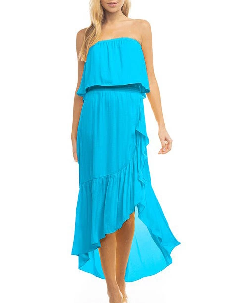 She She Boutique High Low Maxi Dress - Blue Jewel 3 She She Boutique High Low Maxi Dress - Blue Jewel