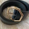 She She Boutique Octagon Buckle Belt - Black OR Camel ACCESSORIES