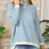 She She Boutique Striped Sweater - Blue OR Pink