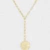 Gorjana Ana Coin Lariat - Gold