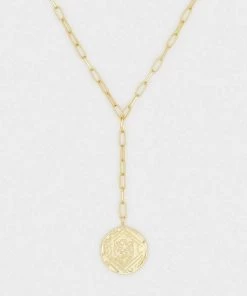 Gorjana Ana Coin Lariat - Gold