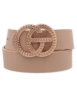 She She Boutique ACCESSORIES Twisted Chin Buckle Belt- Black, Brown OR Taupe