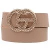 She She Boutique Textured Buckle Belt - Black, Brown OR Taupe