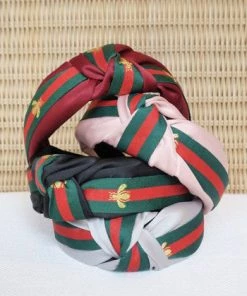 She She Boutique ACCESSORIES Bee Top Knot Headband - Silver