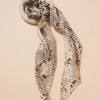She She Boutique Snake Print Pony Scarf Hair Tie - Brown ACCESSORIES