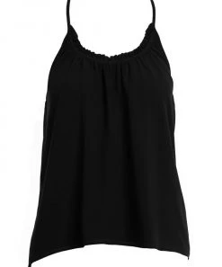 She She Boutique Shirring Neck Tank - Black, Green OR Hot Pink CLOTHING