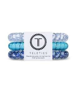 She She Boutique Small Coil Hair Tie Set - Blue-tiful 3 She She Boutique Small Coil Hair Tie Set - Blue-tiful