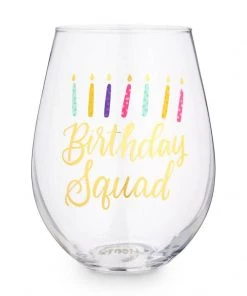 She She Boutique GIFTS 30oz Wine Glass - "Birthday Squad"