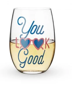 She She Boutique You Look Good Wine Glass GIFTS