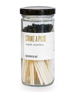 She She Boutique Bottled Matches - Onyx GIFTS