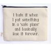 She She Boutique Canvas Zipper Pouch - Safe Place GIFTS