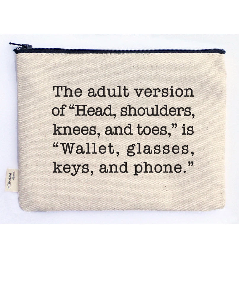 She She Boutique GIFTS Canvas Zipper Pouch - Wallet, Glasses, Keys And Phone 3 She She Boutique GIFTS Canvas Zipper Pouch - Wallet, Glasses, Keys And Phone