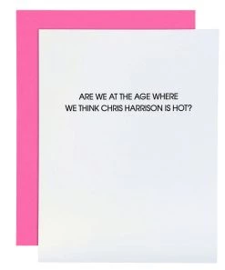 She She Boutique Letterpress Card - Chris Harrison GIFTS