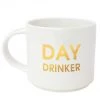 Chez Gagne 16 Oz. Stackable Ceramic Mug - Day Drinker GIFTS