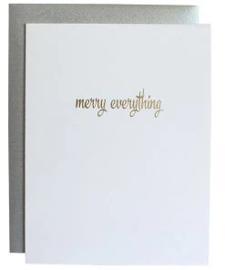 She She Boutique Letterpress Card - Merry Everything GIFTS