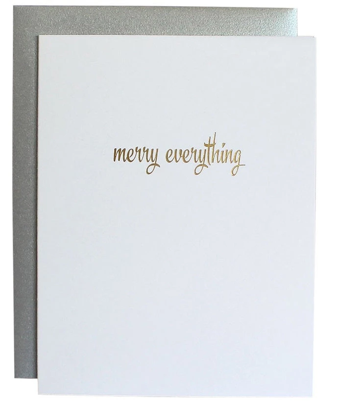 She She Boutique Letterpress Card - Merry Everything GIFTS 3 She She Boutique Letterpress Card - Merry Everything GIFTS