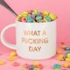 She She Boutique 16 Oz. Stackable Ceramic Mug - What A F'ing Day 2 She She Boutique 16 Oz. Stackable Ceramic Mug - What A F'ing Day