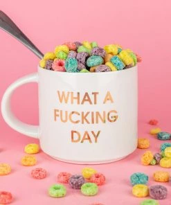 She She Boutique 16 Oz. Stackable Ceramic Mug - What A F'ing Day