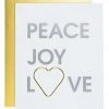 She She Boutique GIFTS Paper Clip Card - Peace Love Joy 1 She She Boutique GIFTS Paper Clip Card - Peace Love Joy