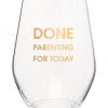 She She Boutique 19 Oz. Stemless Wine Glass - Done Parenting For Today