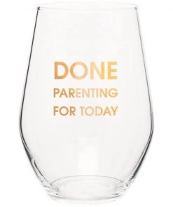 She She Boutique 19 Oz. Stemless Wine Glass - Done Parenting For Today
