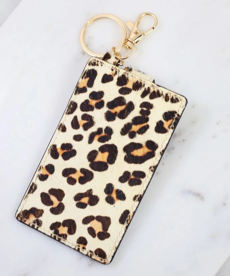 She She Boutique ACCESSORIES Wallet Keychain - Leopard 4 She She Boutique ACCESSORIES Wallet Keychain - Leopard