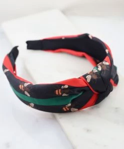 She She Boutique Striped Bee Headband - Natural OR Black