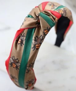 She She Boutique Striped Bee Headband - Natural OR Black