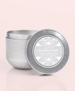 GIFTS Capri Blue Gilded Muse Tin - Citrus & Violet Haze