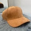 She She Boutique Corduroy Baseball Hat - Tan