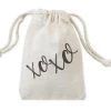 She She Boutique Canvas Drawstring Pouch - Eyelashes