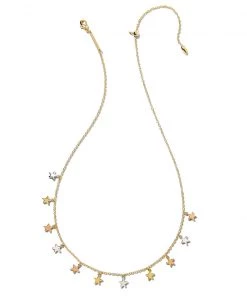 She She Boutique JEWELRY Kendra Scott Sloane Star Strand Necklace - Gold Multi, Mixed Metal OR Silve