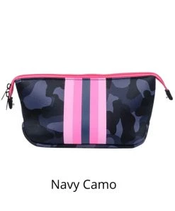 She She Boutique Neoprene Everyday Cosmetic Bag - Navy Camo