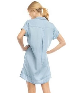 She She Boutique Button Down Dress - Light Blue 9 She She Boutique Button Down Dress - Light Blue