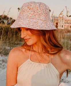 She She Boutique ACCESSORIES Daisy Bucket Hat - Vintage Pink