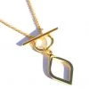 She She Boutique Cora Toggle Necklace - Gold JEWELRY
