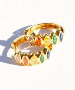 She She Boutique Evelyn Huggies - Gold/Multi