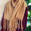 She She Boutique ACCESSORIES Coco Tweed Scarf - Camel - FINAL SALE