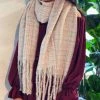 She She Boutique ACCESSORIES Coco Tweed Scarf - Light Pink - FINAL SALE