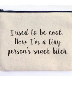 She She Boutique Canvas Zipper Pouch - Snack Bitch GIFTS