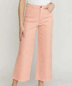 She She Boutique CLOTHING High Waisted Denim Pants - Peach
