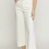 She She Boutique High Waisted Denim Pants - Cream CLOTHING