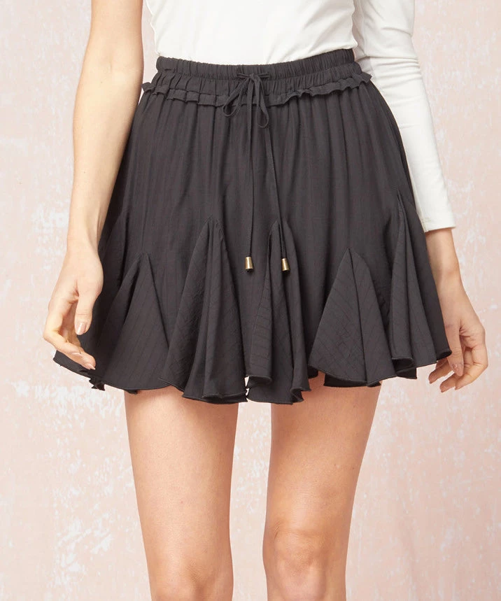 She She Boutique CLOTHING Godet Skirt- Black OR Dark Blue 7 She She Boutique CLOTHING Godet Skirt- Black OR Dark Blue