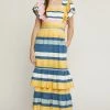 She She Boutique Stripe Maxi Dress - Gold/Teal CLOTHING