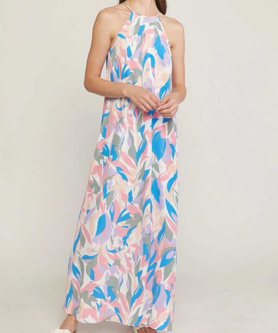 She She Boutique Halter Maxi Dress - White CLOTHING 3 She She Boutique Halter Maxi Dress - White CLOTHING