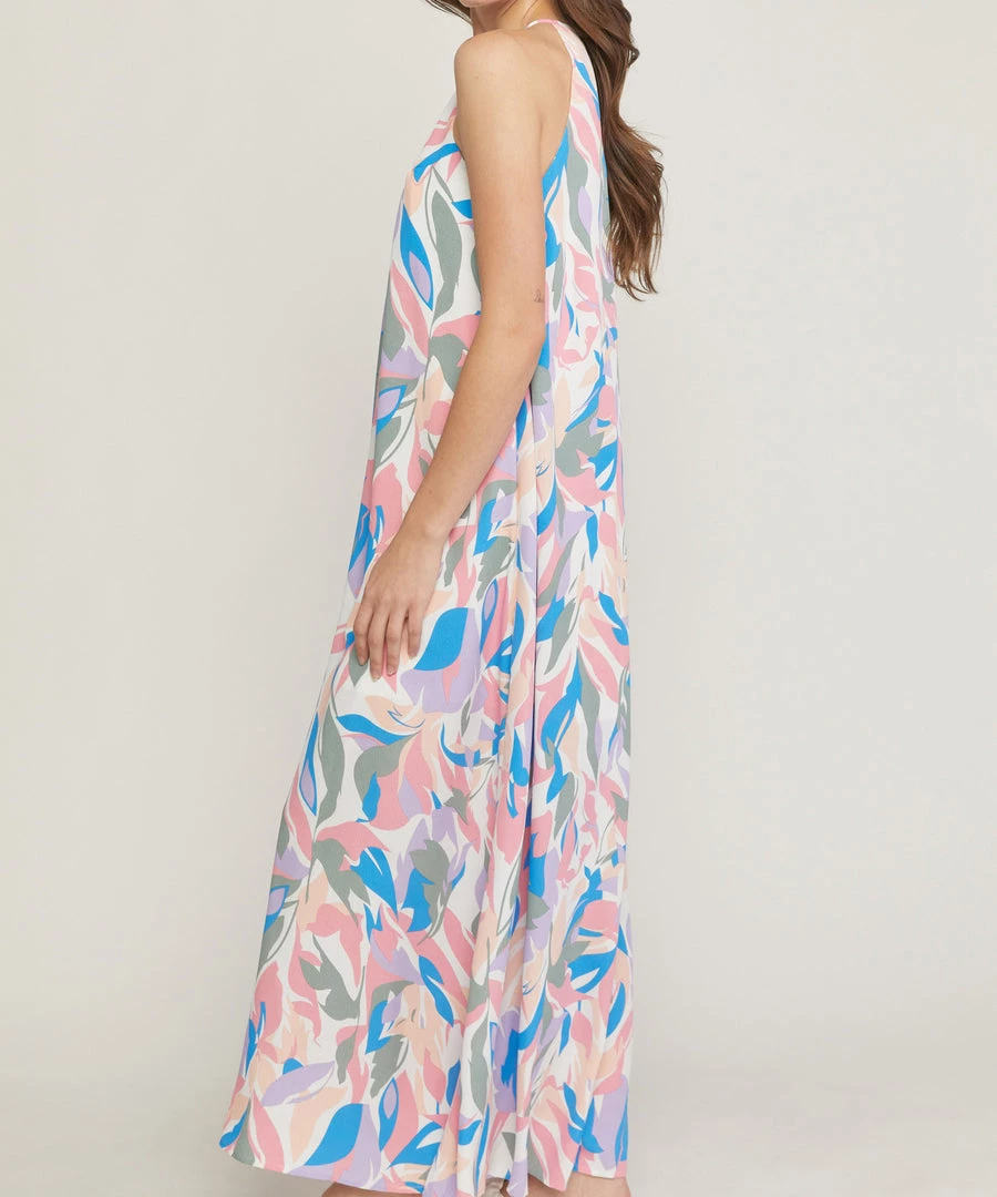 She She Boutique Halter Maxi Dress - White CLOTHING 5 She She Boutique Halter Maxi Dress - White CLOTHING