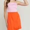 She She Boutique CLOTHING Color Block Shift Dress - Red/Pink